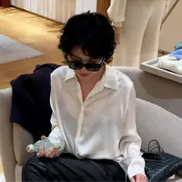 Betty Bairn意简随-重磅桑蚕丝珠光质感衬衫25B-BW926