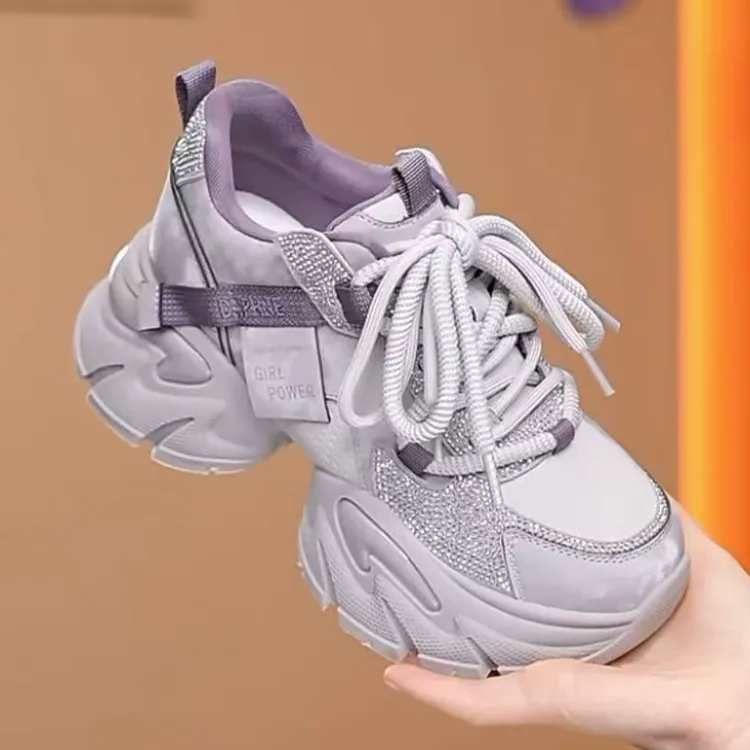 达芙妮2025秋冬新款时尚百搭厚底增高加绒毛茸茸老爹鞋百搭女鞋LL