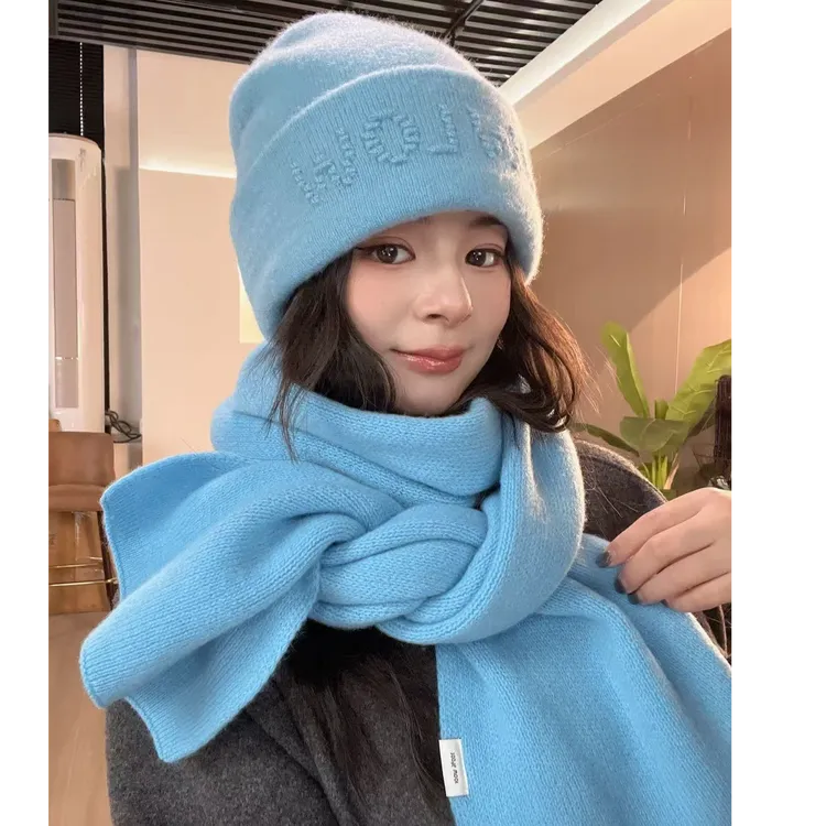 【100%澳洲羊毛】女针织帽帽子韩系加厚针织堆堆帽时尚保暖加厚加绒