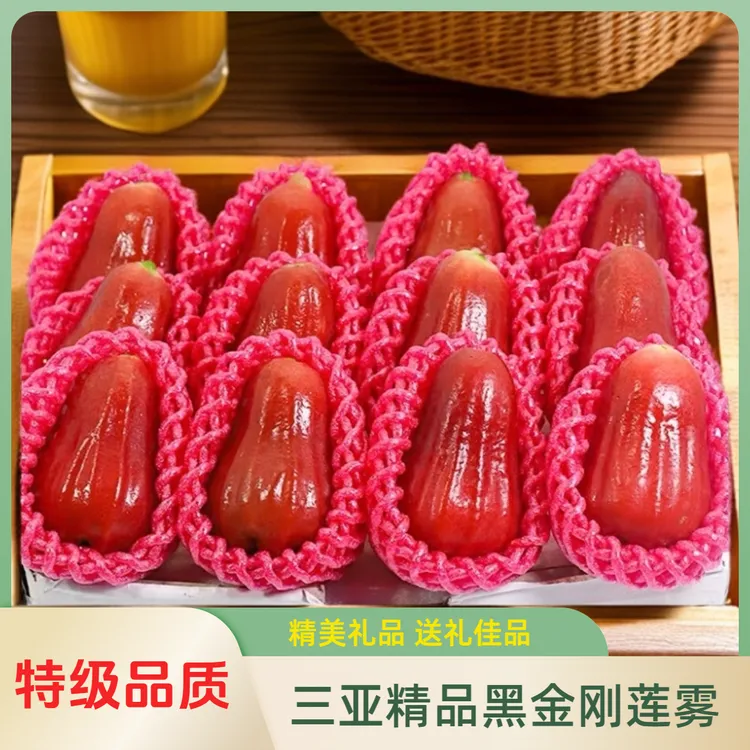 【顺丰速运】海南三亚黑金刚莲雾新鲜多汁脆甜当季特大精品孕妇水果