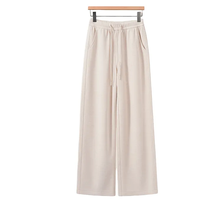 裕鸿联-冬日加绒保暖轻盈臻品羊绒直筒裤