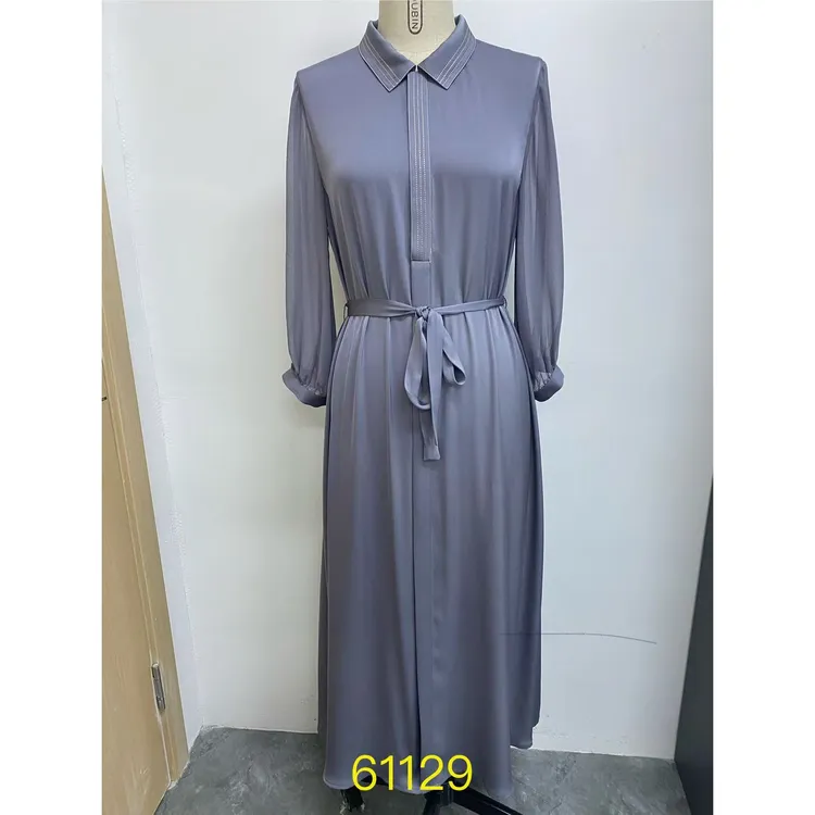 2025夏季新款桑蚕丝连衣裙-61129