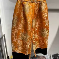【渣渣专属】精品时尚撞色国风提花舒适气质开叉半裙X8705