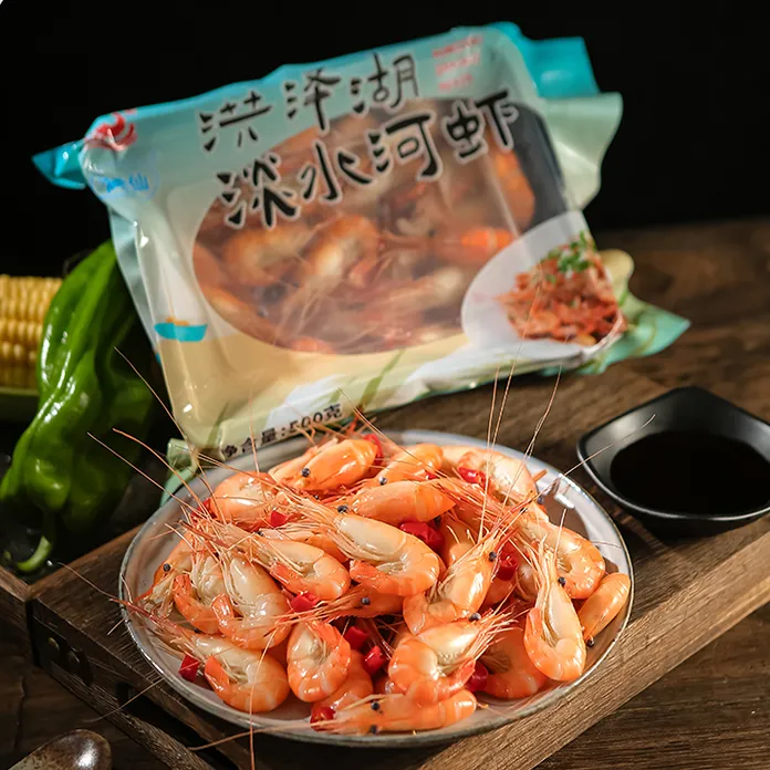 湖秀仙洪泽湖金丝河虾淡水虾1000克加一包鱼饼120克顺丰冷链