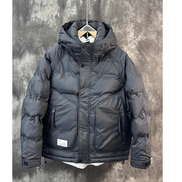 男士加厚免洗羽绒秋冬潮流痞帅羽绒服韩版连帽工装保暖白鸭绒外套