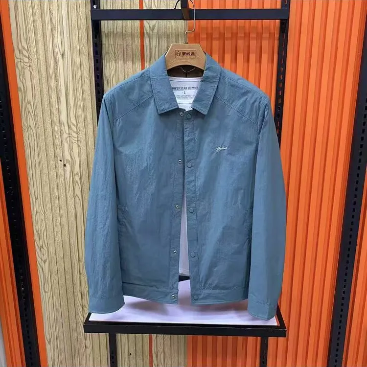 新款高品质男士翻领休闲夹克外套