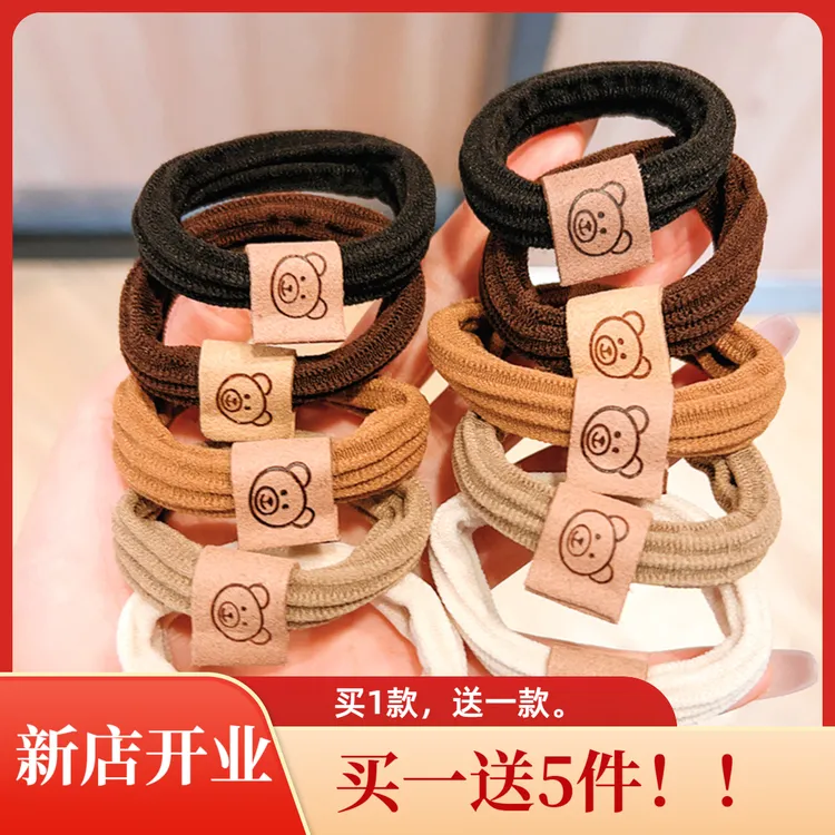 加粗高弹力头绳气质发绳韩版成人秋冬耐用儿童百搭ins发饰可爱