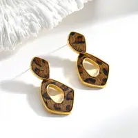 铜合金耳饰 佳佳（D7）豹纹马毛个性耳环