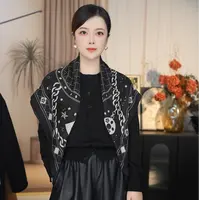 K（绿扣）【摩登锁链】P12 时尚丝毛双面异色85x85百搭舒适保暖丝巾