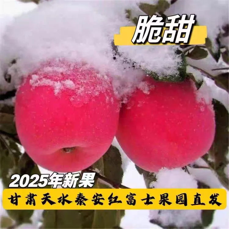 甘肃天水红富士苹果直发脆甜孕妇现摘新鲜水果丑苹果整箱包邮