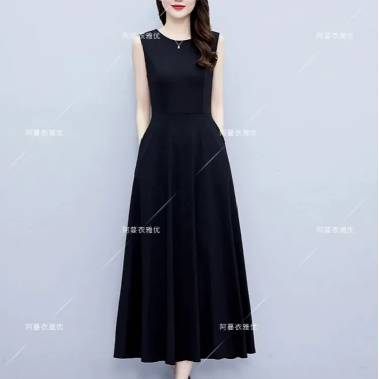 【断码清仓】8065-1499新款无袖特价清仓大摆时尚减龄连衣裙