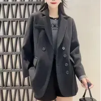 86723 春装上新女士韩版设计师款时尚百搭气质西服 防