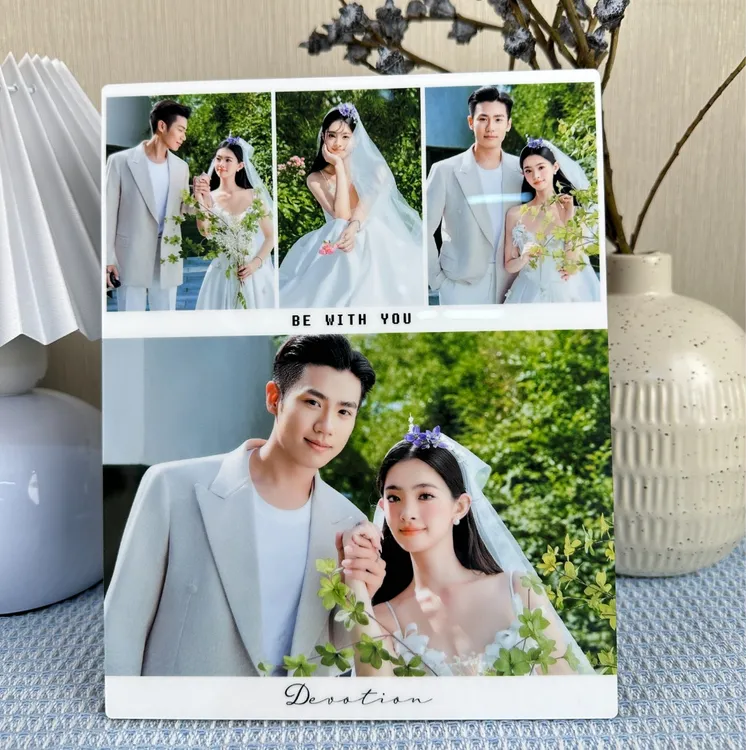 【四宫格】韩式水晶面相框摆台照片定制宝宝洗全家福打印冲印婚纱照