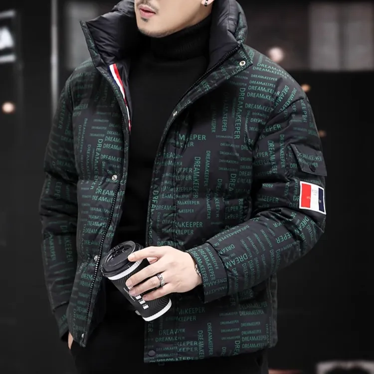 利尼科比利冬季加厚立领羽绒服男短款休闲宽松保暖冬2025新款外套