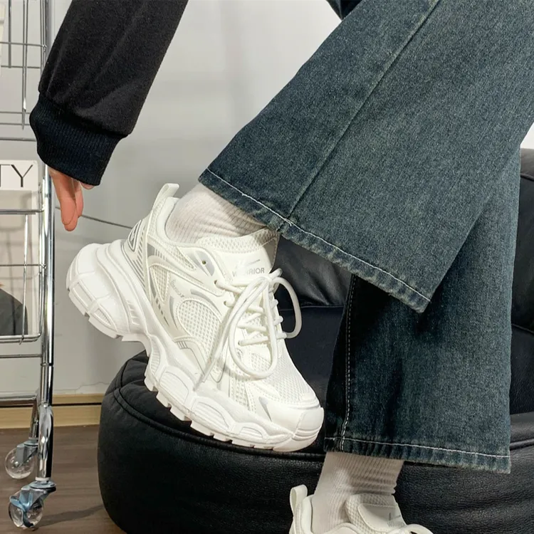 Warrior/回力2025新款白色运动鞋超火休闲百搭透气软底轻便老爹鞋