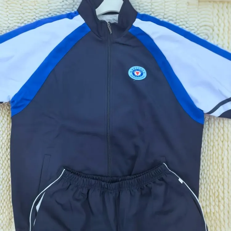 休闲风短袖休闲套装运动学生校服高三梭织时尚长袖