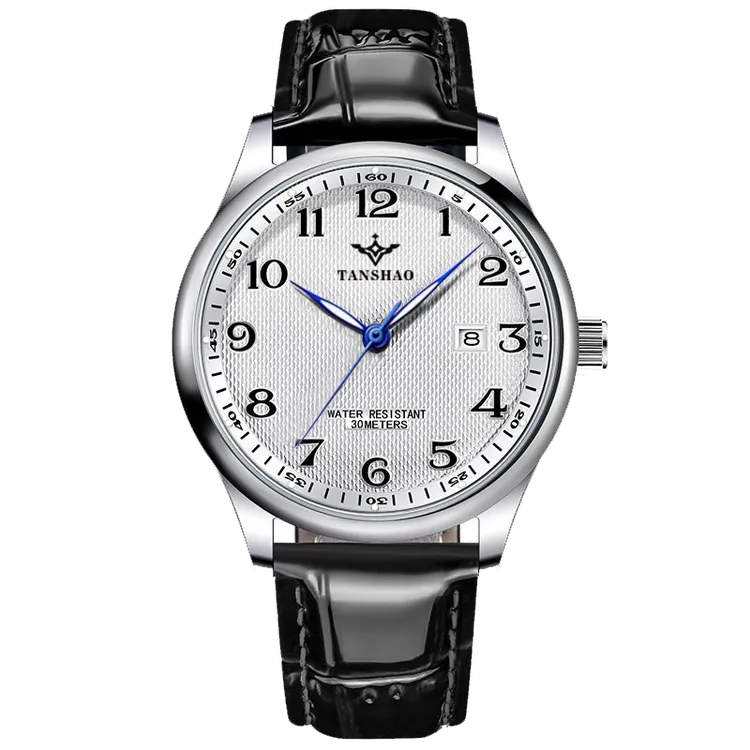 【专柜直发】名匠/皮带/镂空全自动日历防水夜光时尚休闲经典男腕表