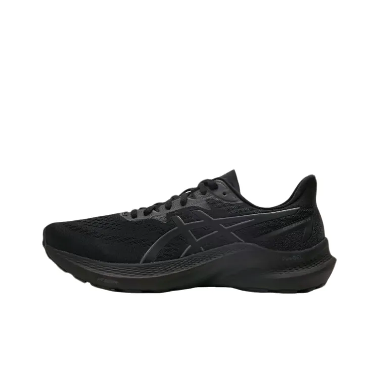ASICS/亚瑟士GT-2000 12低帮训练跑步鞋男女同款黑色1011B691-001