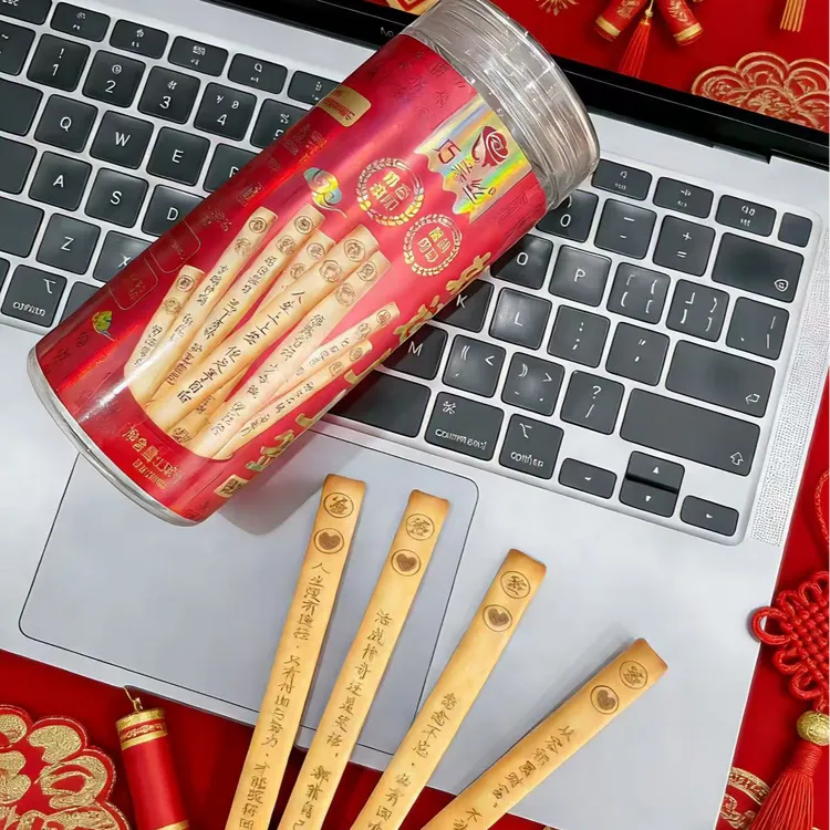 大大吃一口 好运上上签黄油味韧性饼干办公室休闲零食灌装饼干