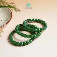石惑珠宝^碧玉单圈老型珠手串约8*9mm-多样性发一