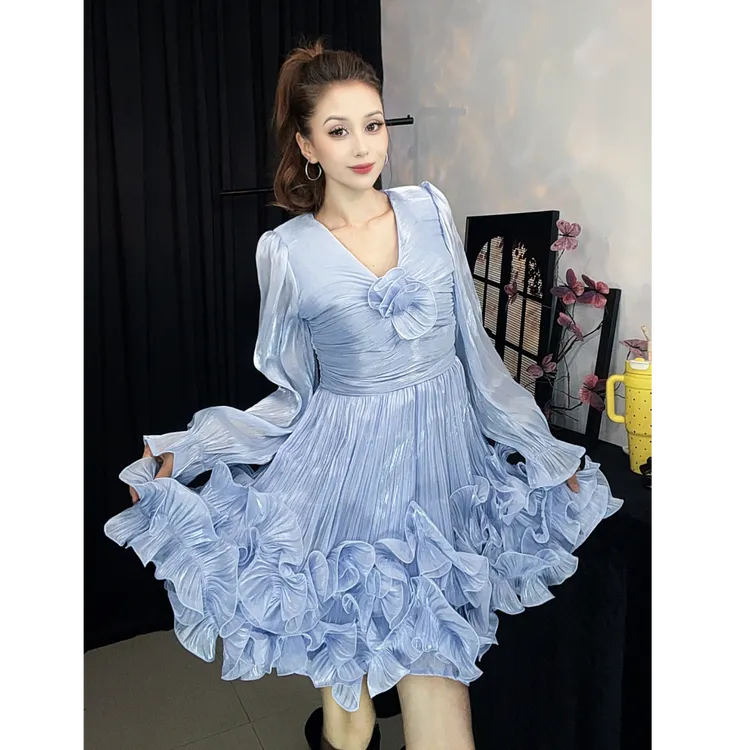 5832【包邮】千金名媛减龄时尚女装连衣裙