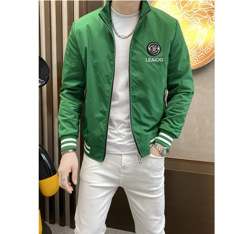 弗基马奇秋季新款复古欧货时尚外套休闲上衣男士潮流修身夹克男