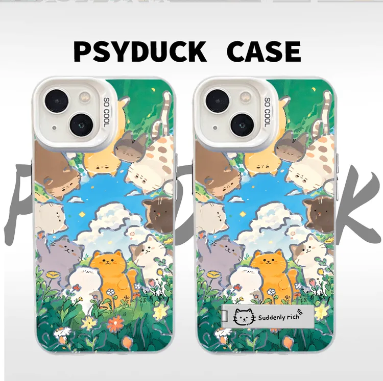 春日猫猫适用于苹果iqoo华为oppo小米15vivo一加荣耀手机防摔壳