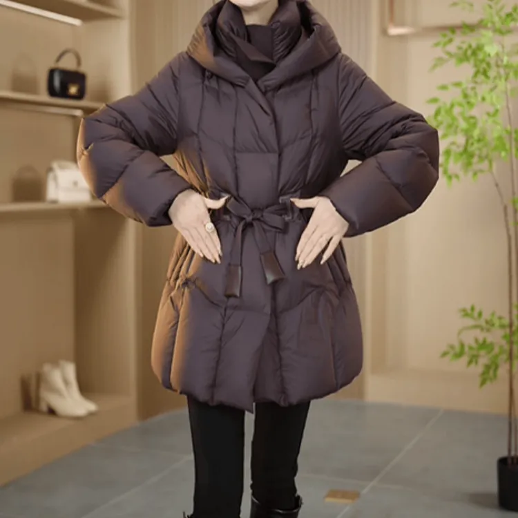  B704【羽绒服】2025冬季新款时尚百搭休闲收腰显瘦减龄羽绒服外套