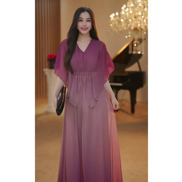 【JOSIE定制】人间仙境 气质小众设计感仙气时尚收腰连衣裙-YL20213