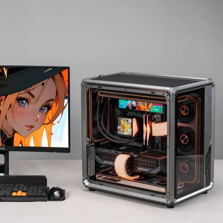 全店3期免息/乔思伯X400无显卡主机9600/980/9950x3d电脑整机台式