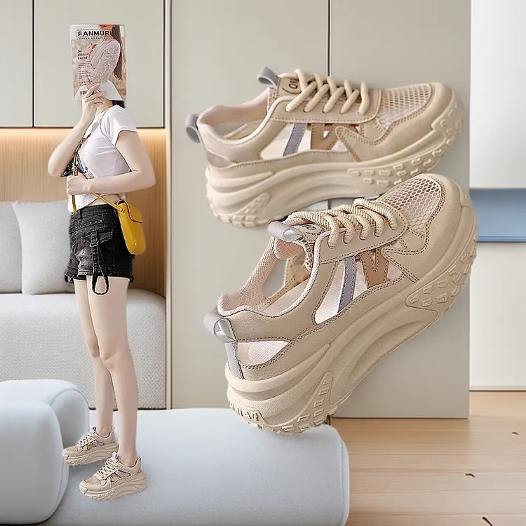 女鞋踩屎感孕妇网鞋女透气网面薄款运动鞋夏季镂空鞋