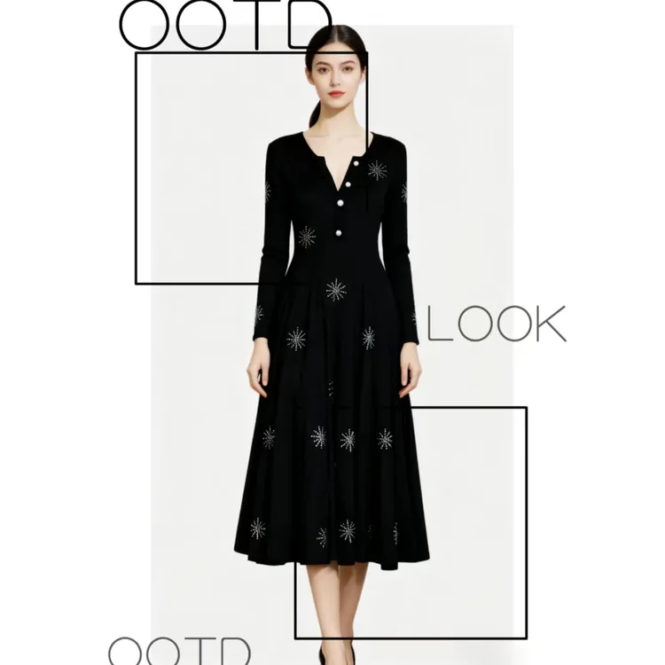 大码胖MM升级纸片人超大裙摆连衣裙雪花烫钻收腰显瘦连衣裙