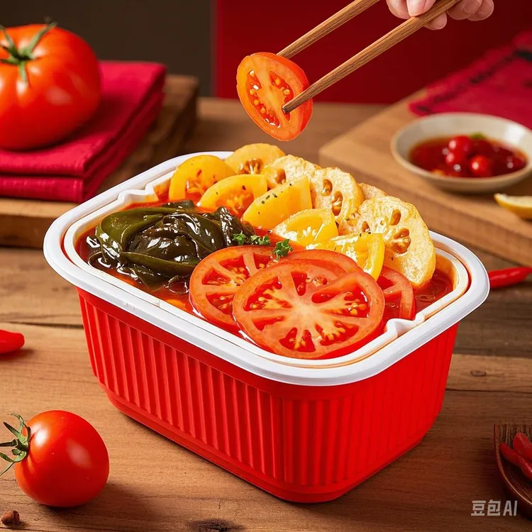 川渝大爱！热乐番茄自热火锅，酸甜不辣超速食夜班干噎宿舍酸奶