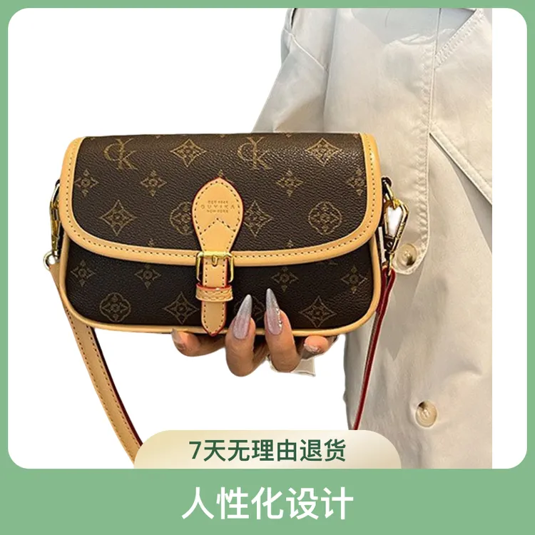 斜挎包包女2025春季百搭单肩包复古印花腋下包休闲上班通勤包热卖