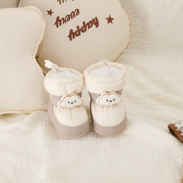 婴儿鞋子冬季宝宝靴子男女宝宝0-1岁软底加绒加厚步前鞋不掉鞋8