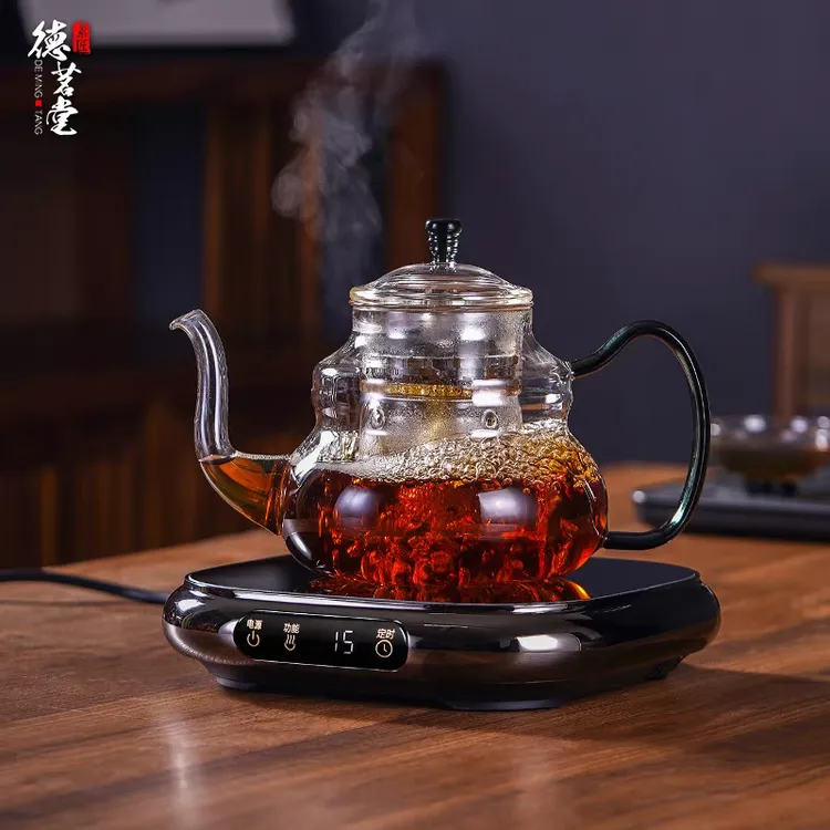 新款德茗堂1500W电陶炉煮茶壶超薄静音煮茶水壶烧水壶全自动一体