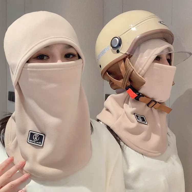 冬季保暖头套骑行电动车防风防寒面罩头盔内胆滑雪围脖一体帽子TJ