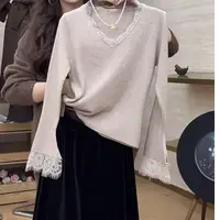 【雾杏漫边】韩系甜美风软糯显瘦气质上衣-1030