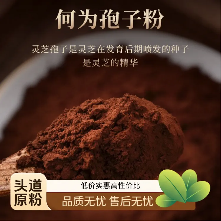 【品质头道粉】灵芝孢子粉木油花椴赤灵芝瓶装头道粉
