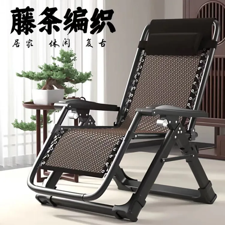 多功能折叠躺椅老人靠背午休椅阳台家用办公休闲床可坐可躺可睡椅