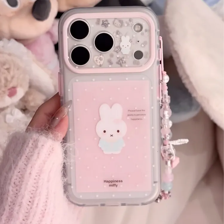 【小王子专属】波点米菲兔手机壳适用苹果iPhone17promax包相机键
