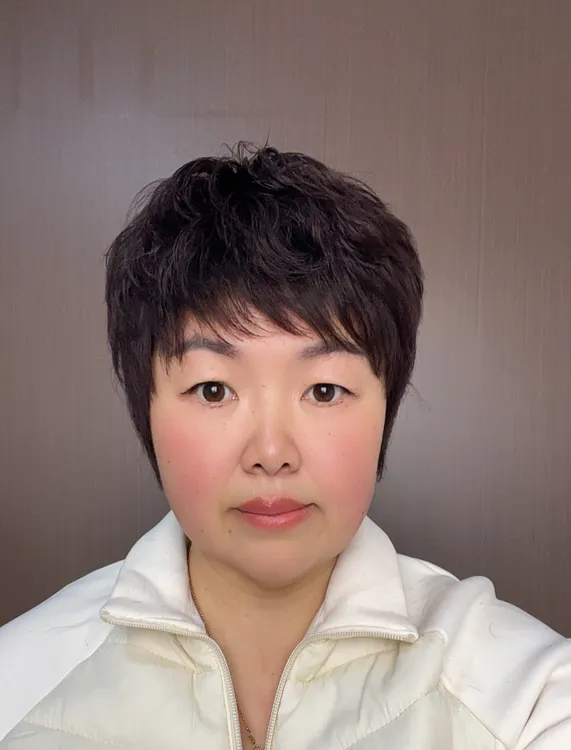 中老年假发真人发丝机制大卷（小纹理）超薄透气