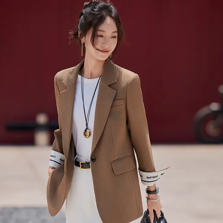小个子西装外套女2025新款高级感时尚气质女士宽松休闲西服上衣