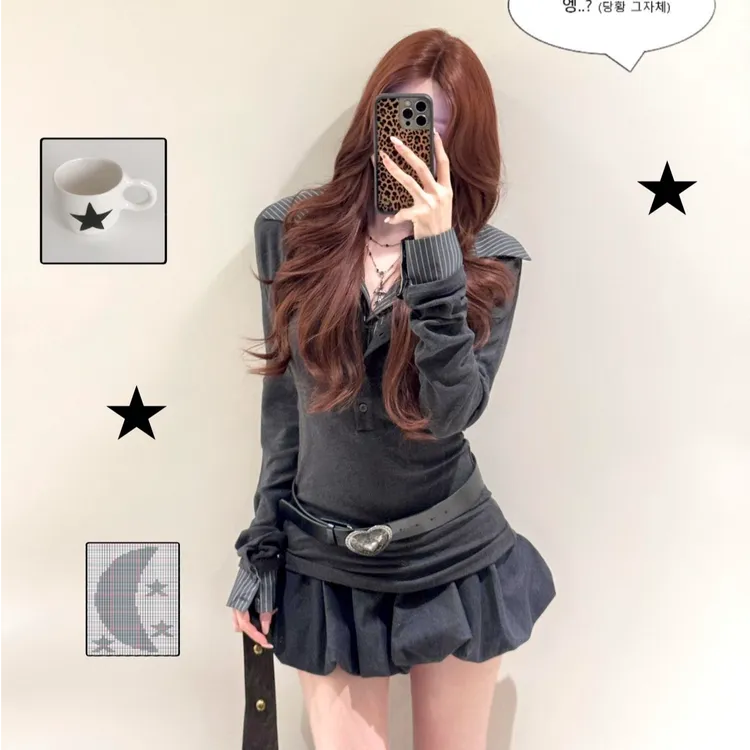 性感修身轻熟显瘦时尚套装少女辣妹风上衣洋气休闲短款半身裙百搭