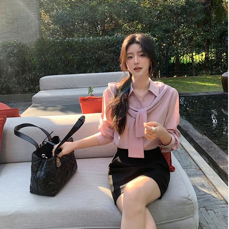 黑色半身裙女春秋季2025新款气质高腰显瘦a字百搭打底包臀短裙子