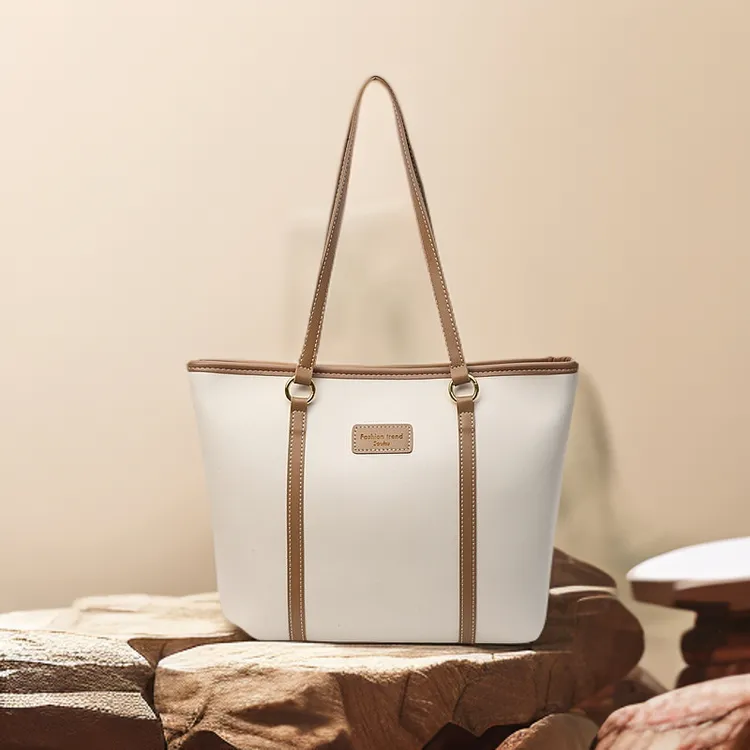 托特包女新款复古大容量通勤包包夏季百搭单肩包质感大学生上课包