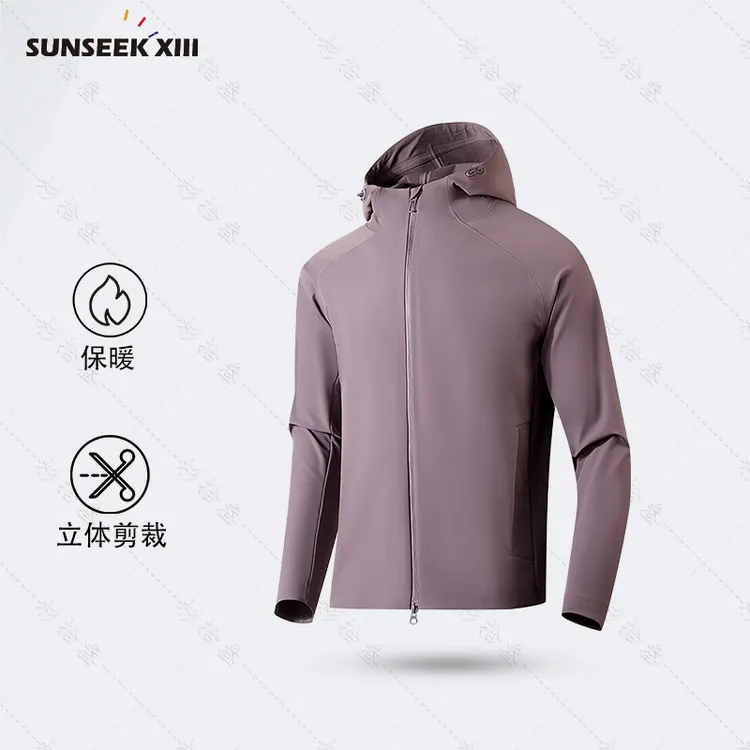 暖而有型】秋冬加绒保暖防寒软壳冲锋衣户外休闲运动夹克77781