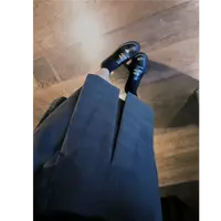 syna风琴褶皱 绵羊毛显腿长拼摆褶皱防走光半身裙