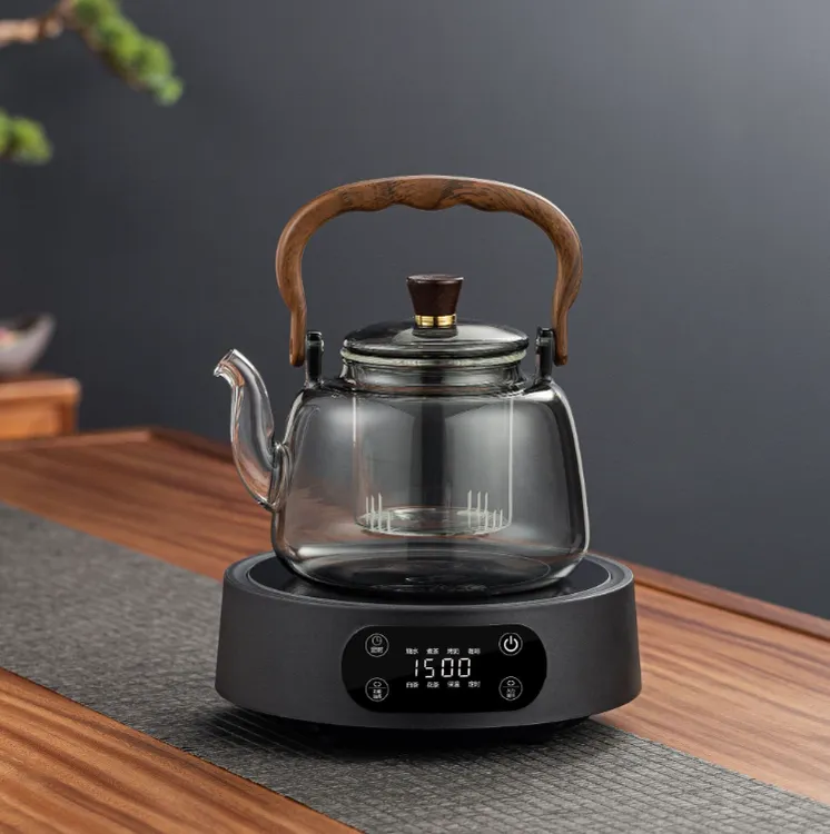 茶艺茗全新1500W智能电陶炉多功能煮茶器保温蒸茶煮茶白茶