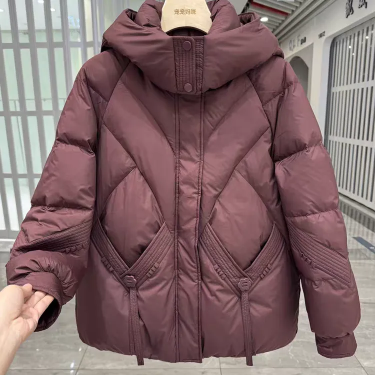 妈妈短款羽绒棉服女冬季2025新款中老年棉袄加厚上衣保暖棉衣外套